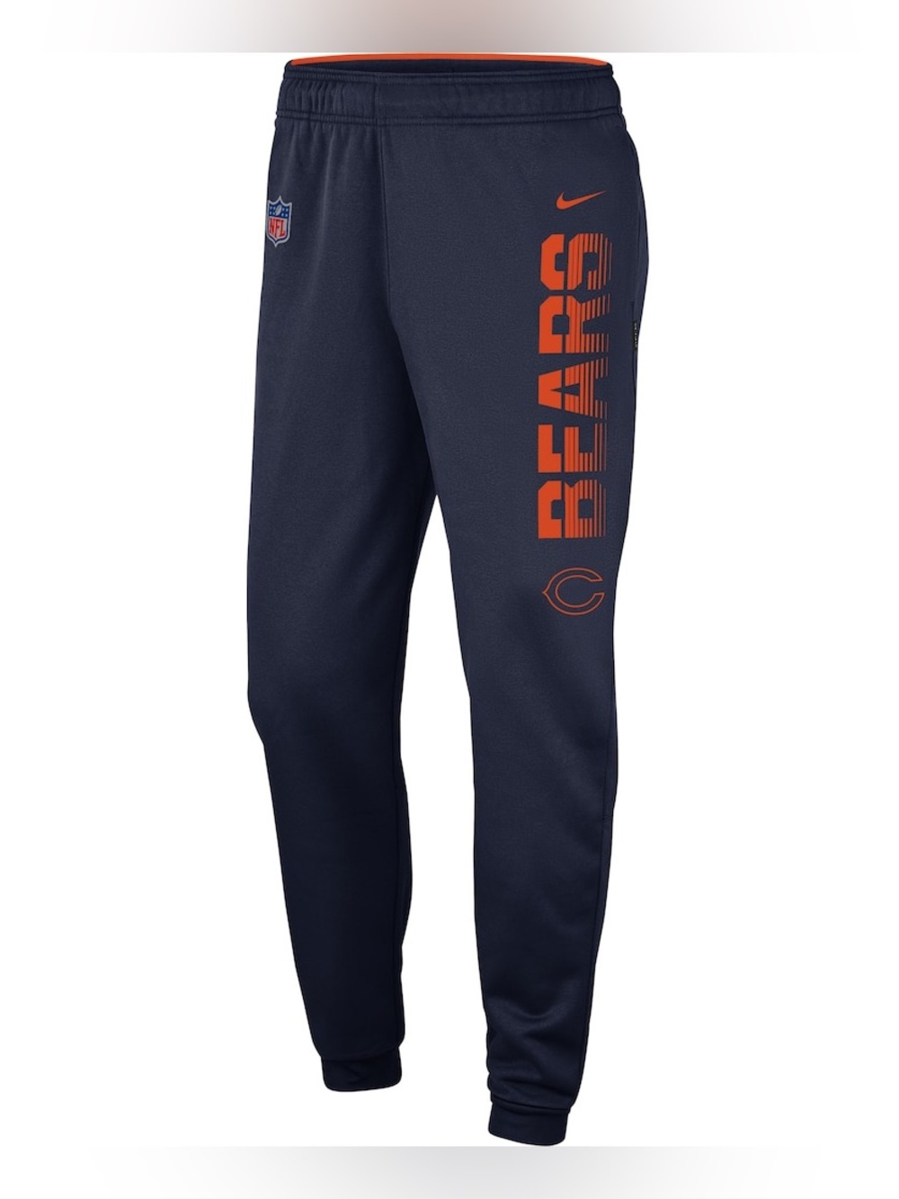 Men's Nike Navy Chicago Bears Team Logo Sideline Performance Pants XL